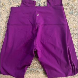 Lulu lemon high waisted ankle leggings